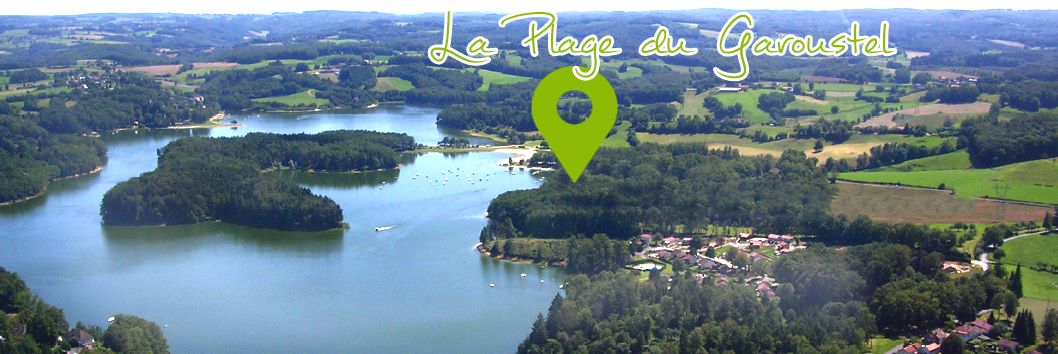 Plage Camping Le Garoustel Cantal Auvergne